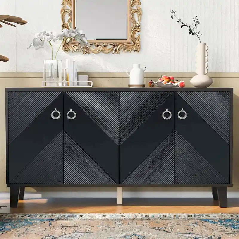 Cabinet de luxe orné de motifs géométriques