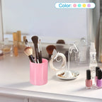 2x porte-crayons, porte-pinceaux de maquillage rond en plastique, organisateur de bureau