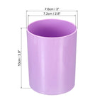 2x porte-crayons, porte-pinceaux de maquillage rond en plastique, organisateur de bureau