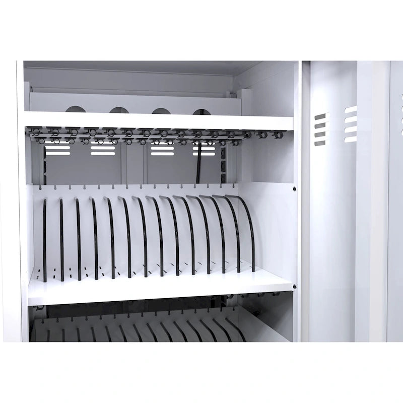 Chariot et armoire de recharge mobile pour tablettes et ordinateurs portables 32 appareils