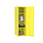 Armoire métallique jaune pour l'espace scolaire des enfants