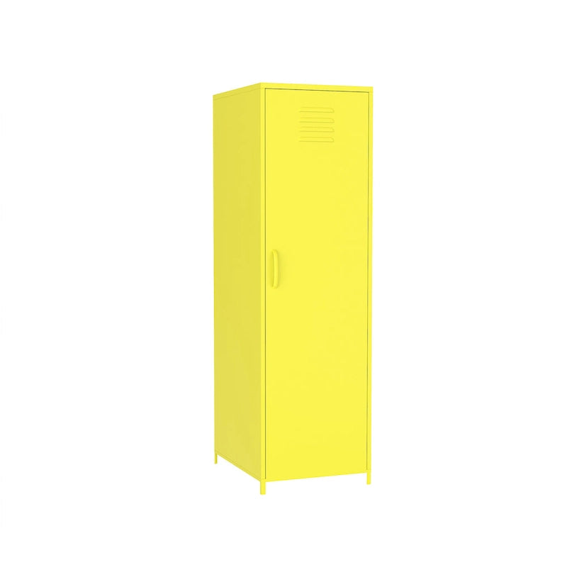 Armoire métallique jaune pour l'espace scolaire des enfants