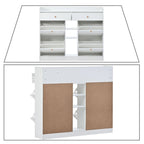 Meuble de rangement à chaussures multifonctionnel en bois au design minimaliste