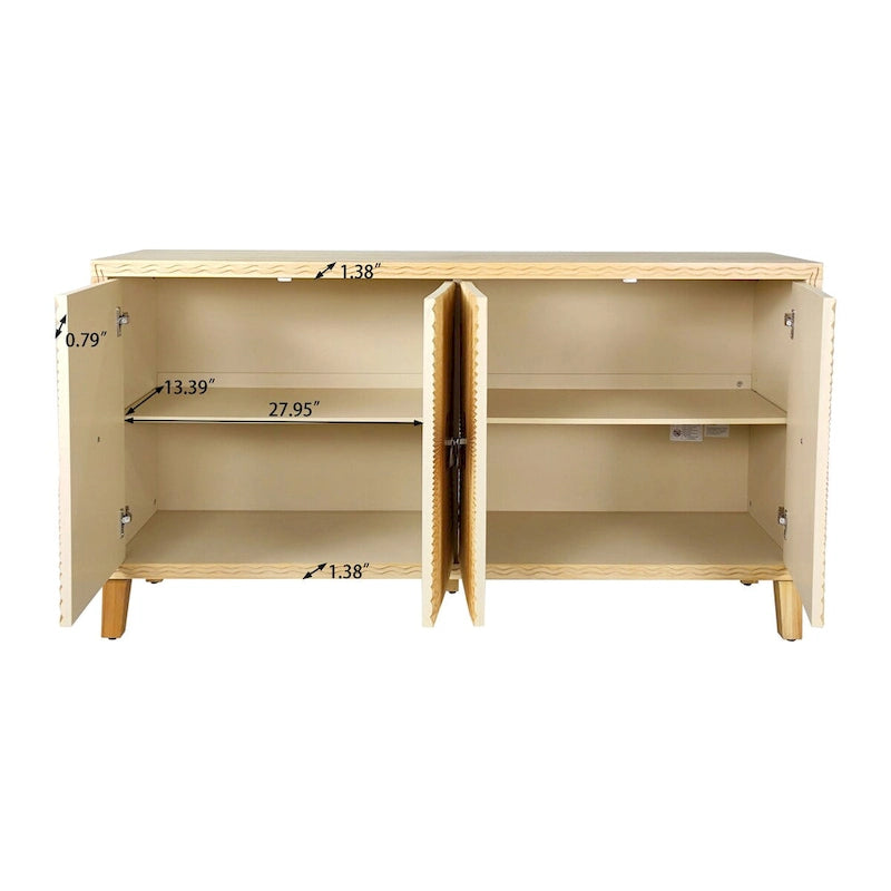 Armoire de rangement à 4 portes
