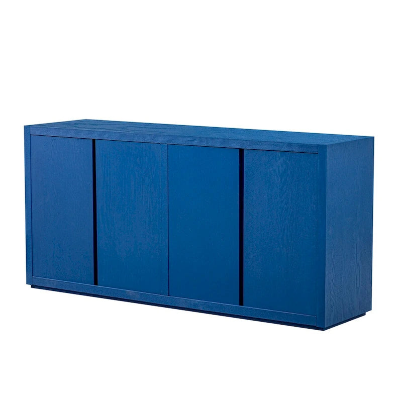 63 Meuble Buffet Quatre Portes avec Étagères Réglables pour Couloir Entrée Salon