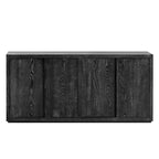 63 Meuble Buffet Quatre Portes avec Étagères Réglables pour Couloir Entrée Salon