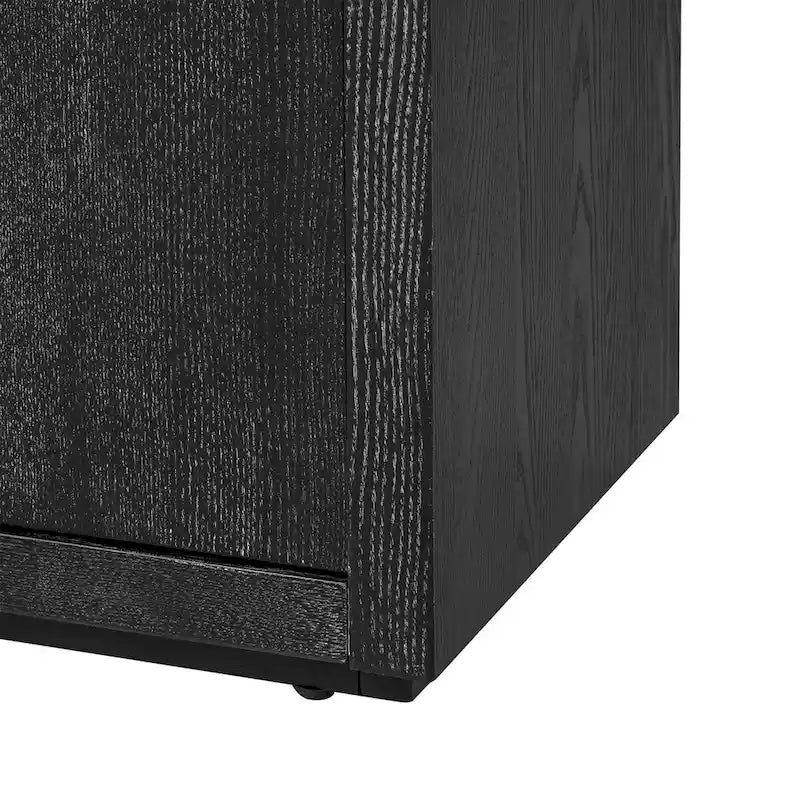 63 Meuble Buffet Quatre Portes avec Étagères Réglables pour Couloir Entrée Salon