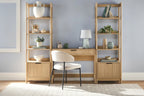 Bureau avec 2 bibliothèques étroites