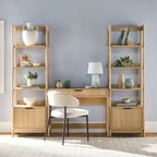 Bureau avec 2 bibliothèques étroites