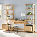Bureau avec 2 bibliothèques étroites