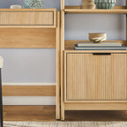 Bureau avec 2 bibliothèques étroites
