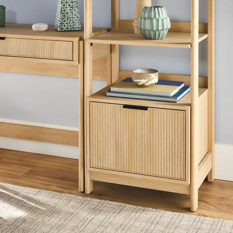 Bureau avec 2 bibliothèques étroites