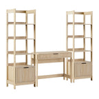 Bureau avec 2 bibliothèques étroites