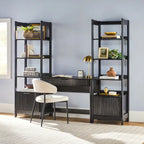 Bureau avec 2 bibliothèques étroites