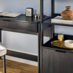 Bureau avec 2 bibliothèques étroites