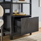 Bureau avec 2 bibliothèques étroites