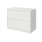 Classeur latéral en métal à 2 tiroirs de 36 W pour la maison/le bureau avec finition texturée mate de qualité supérieure