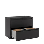 Classeur latéral en métal à 2 tiroirs de 36 W pour la maison/le bureau avec finition texturée mate de qualité supérieure