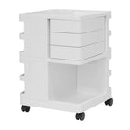 Organisateur de rangement mobile rotatif 4 faces – 18 L x 18 P x 26 H