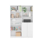 Bibliothèque de 2 meubles à 5 étagères et placard