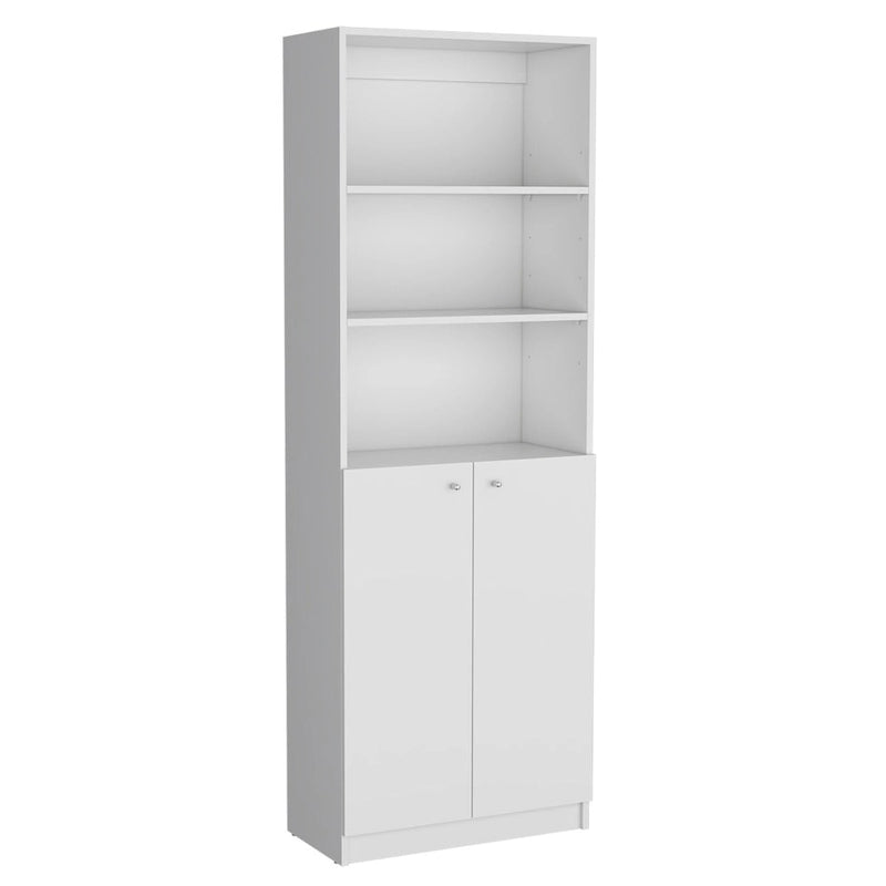 Bibliothèque de 2 meubles à 5 étagères et placard