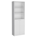 Bibliothèque de 2 meubles à 5 étagères et placard