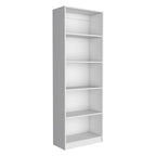 Bibliothèque 5 étagères et placard option C de 74 po de largeur